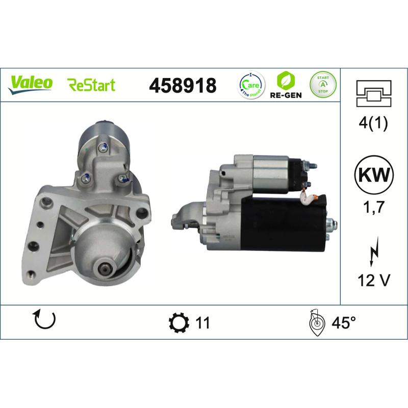 Démarreur VALEO 458918 - Visuel 1