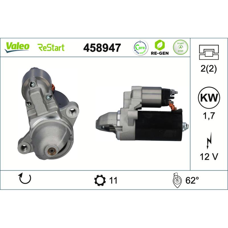 Démarreur VALEO 458947 - Visuel 1