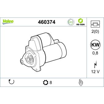 Démarreur VALEO OEM 2810087551