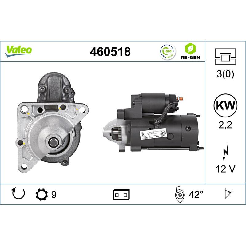 Démarreur VALEO 460518 - Visuel 1