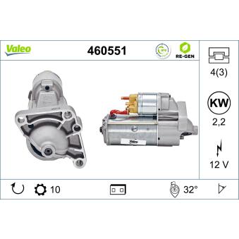 Démarreur VALEO OEM 8200160788