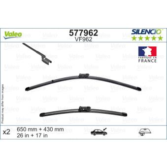 Kit balais d'essuie-glace VALEO 577962 pour DS DS 9 E-TENSE 360 4x4 - 360cv