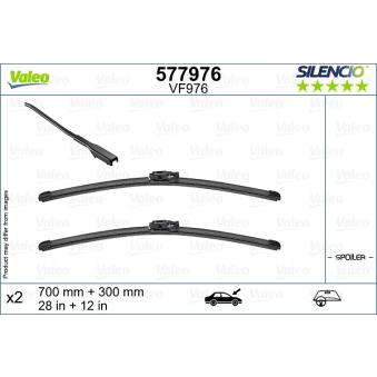 Kit balais d'essuie-glace VALEO 577976 pour RENAULT CLIO 1.6 E-TECH 140 - 91cv Kit balais d'essuie-glace VALEO 577976 pour RENAULT CLIO 1.6 E-TECH 140 - 91cv