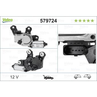 Moteur d'essuie-glace VALEO 579724 pour PORSCHE CAYENNE 3.6 - 300cv