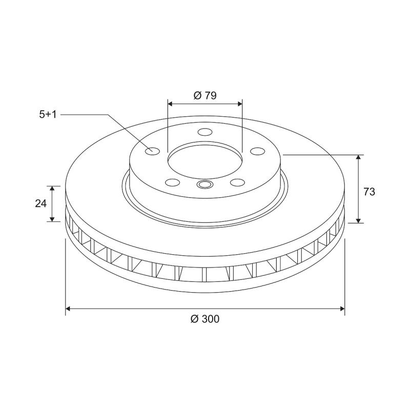 Jeu de 2 disques de frein avant VALEO 672576 - Visuel 1