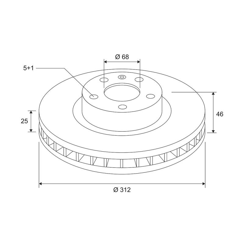 Jeu de 2 disques de frein avant VALEO 672593 - Visuel 2