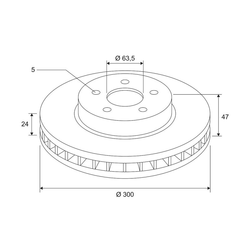 Jeu de 2 disques de frein avant VALEO 672610 - Visuel 2