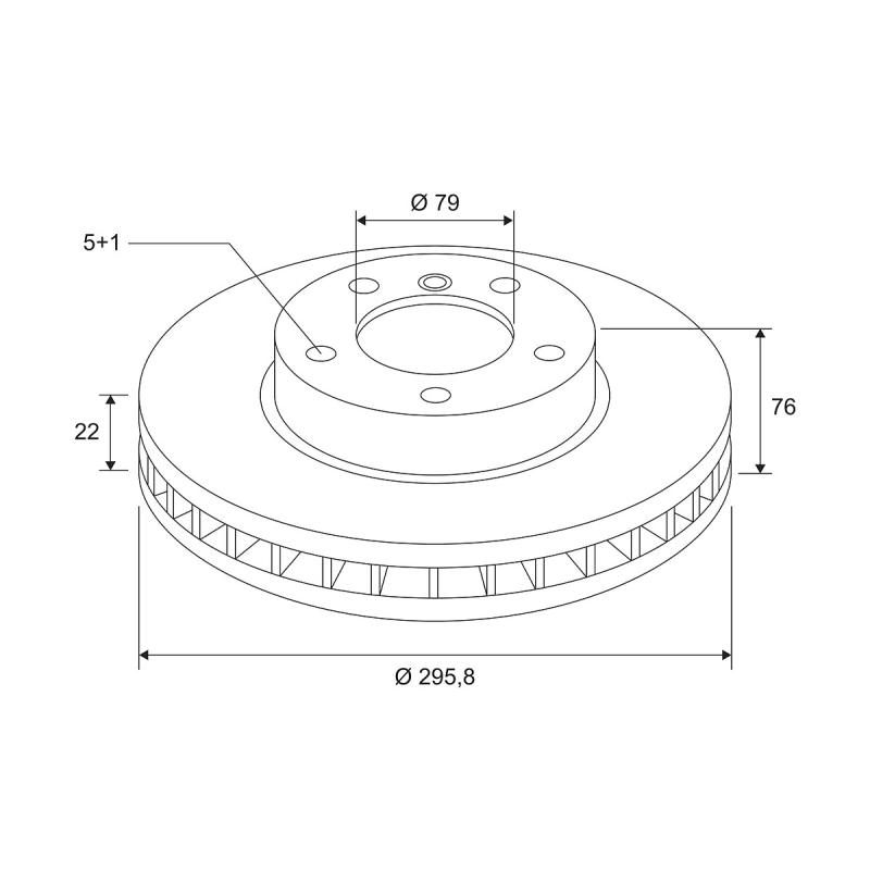 Jeu de 2 disques de frein avant VALEO 672613 - Visuel 1
