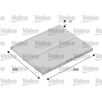 Filtre, air de l'habitacle VALEO 698167 pour MERCEDES-BENZ CLASSE C C 240 T - 170cv