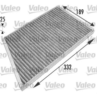 Filtre, air de l'habitacle VALEO 698743 pour MERCEDES-BENZ CLASSE C C 230 Kompressor - 192cv