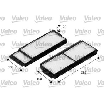 Filtre, air de l'habitacle VALEO 698892 pour MAZDA 2 2.0 CD - 110cv