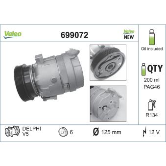 Compresseur, climatisation VALEO OEM 1854094