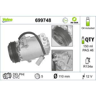 Compresseur, climatisation VALEO OEM 9196952