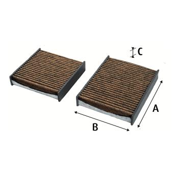 Filtre, air de l'habitacle VALEO OEM 1609428080