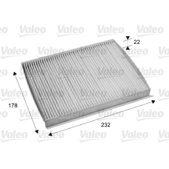 Filtre, air de l'habitacle VALEO 715686 pour PEUGEOT 207 1.6 D Multijet - 90cv