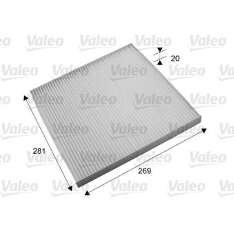 Filtre, air de l'habitacle VALEO 715703 pour NISSAN MURANO 2.5 4x4 - 190cv
