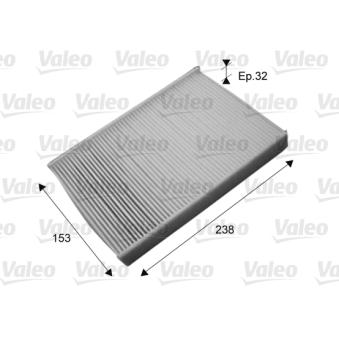Filtre, air de l'habitacle VALEO 715721 pour XPENG G3 1.5 DCI - 110cv