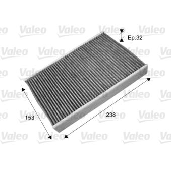 Filtre, air de l'habitacle VALEO 715722 pour XPENG G3 1.5 DCI - 110cv