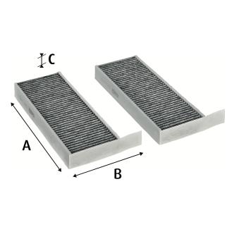 Filtre, air de l'habitacle VALEO [715805]