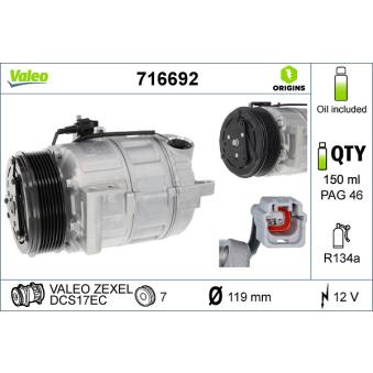 Compresseur, climatisation VALEO OEM 92600JK29A Compresseur, climatisation VALEO OEM 92600JK29A