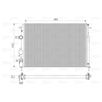 Radiateur, refroidissement du moteur VALEO [732866]