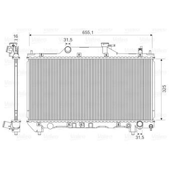 Radiateur, refroidissement du moteur VALEO OEM 164000D080 Radiateur, refroidissement du moteur VALEO OEM 164000D080