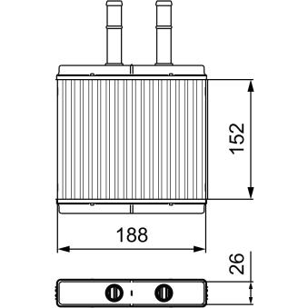 Système de chauffage VALEO 812442 pour DAEWOO KALOS 1.4 - 83cv