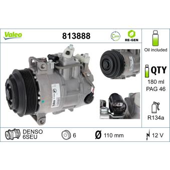 Compresseur, climatisation VALEO OEM 22305011