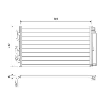 Condenseur, climatisation VALEO 814191 pour MAZDA MPV Range Extender - 170cv
