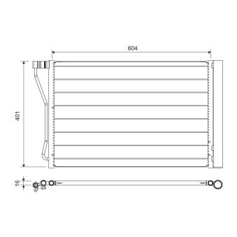 Condenseur, climatisation VALEO OEM 9109725 Condenseur, climatisation VALEO OEM 9109725