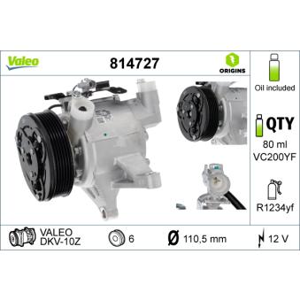 Compresseur, climatisation VALEO OEM 73111VA021