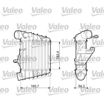 Intercooler, échangeur VALEO OEM 6Q0145805A