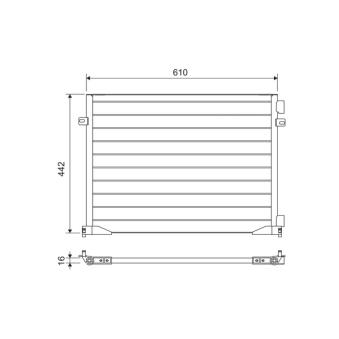 Condenseur, climatisation VALEO OEM 91168643