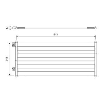 Condenseur, climatisation VALEO 818050
