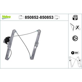 Lève-vitre VALEO 850852 pour BMW Série 3 316 ti - 115ch