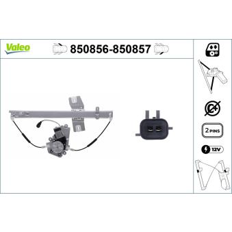 Lève-vitre VALEO 850856 pour VOLVO 850 2.8 CRD - 150cv