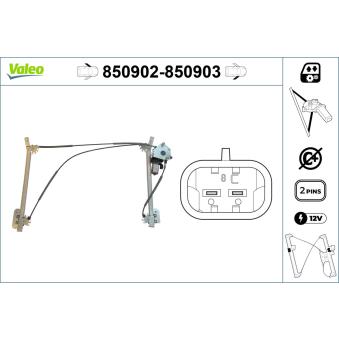 Lève-vitre VALEO [850902]