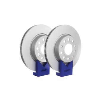 Jeu de 2 disques de frein avant SKF VKBD 80012 V2 pour MERCEDES-BENZ SPRINTER 2.0 TDI - 110cv