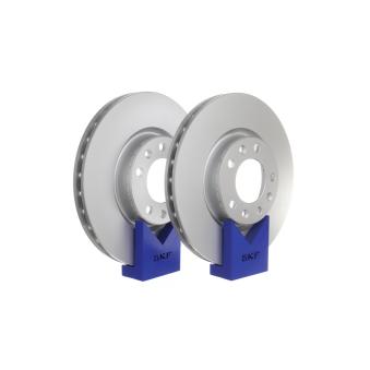 Jeu de 2 disques de frein avant SKF VKBD 80049 V2 pour PORSCHE 911 1,2 - 110cv