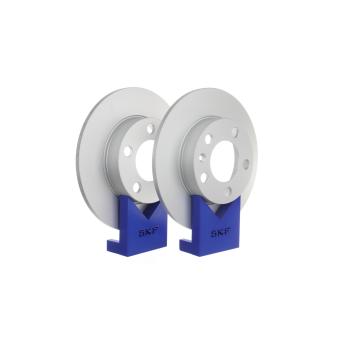 Jeu de 2 disques de frein arrière SKF VKBD 90023 S2 pour PORSCHE CAYENNE 1.6 - 110cv