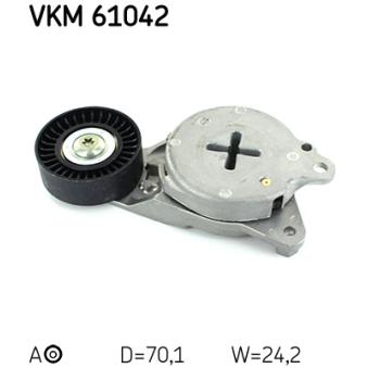 Poulie-tendeur, courroie trapézoïdale à nervures SKF OEM 1662033040 Poulie-tendeur, courroie trapézoïdale à nervures SKF OEM 1662033040