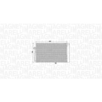 Condenseur, climatisation MAGNETI MARELLI 350203899000 pour BMW Série 5 530 d - 231cv