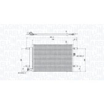 Condenseur, climatisation MAGNETI MARELLI [350203910000]