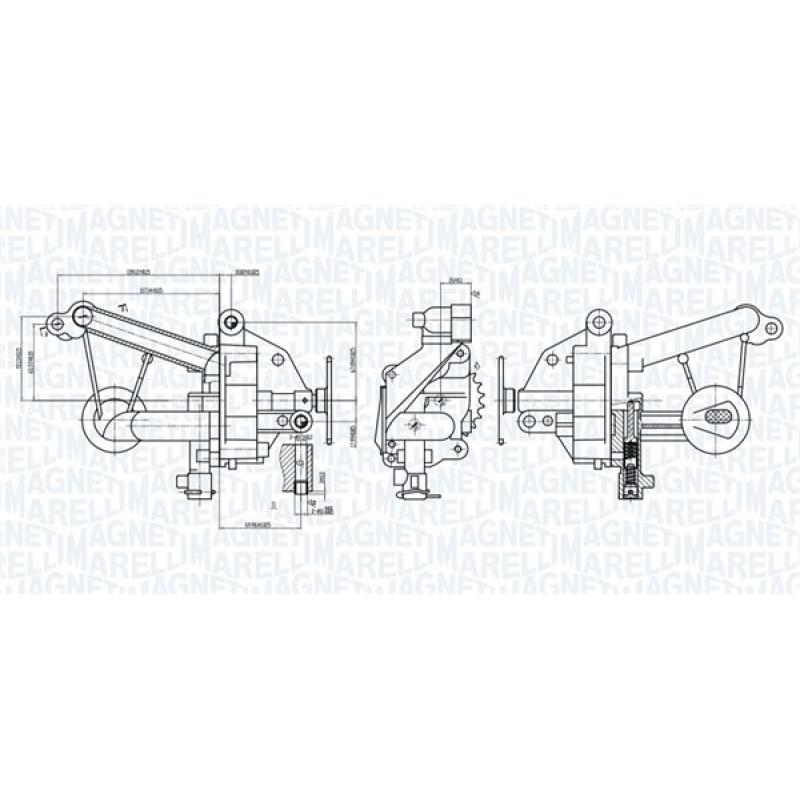 Pompe à huile MAGNETI MARELLI 351516000016 - Visuel 1