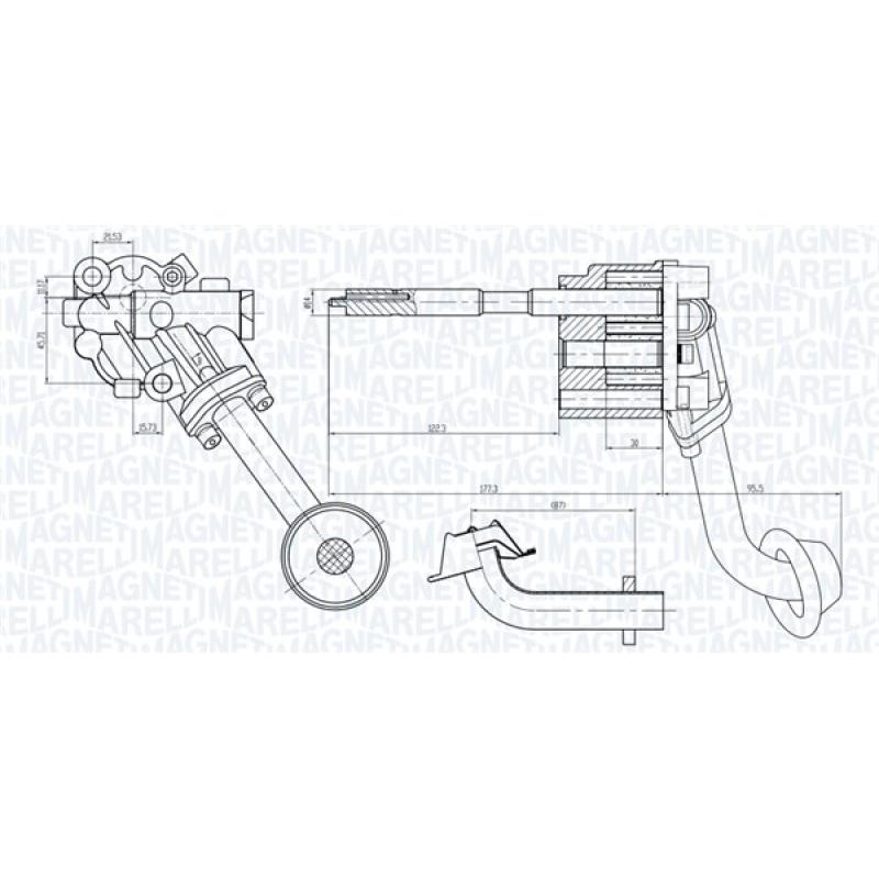 Pompe à huile MAGNETI MARELLI 351516000023 - Visuel 1