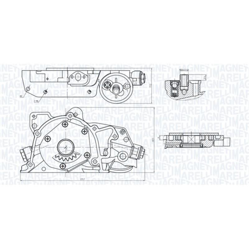 Pompe à huile MAGNETI MARELLI 351516000045 - Visuel 1