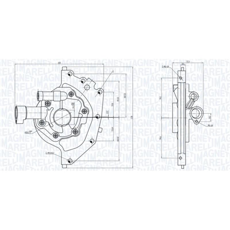 Pompe à huile MAGNETI MARELLI 351516000060 - Visuel 1