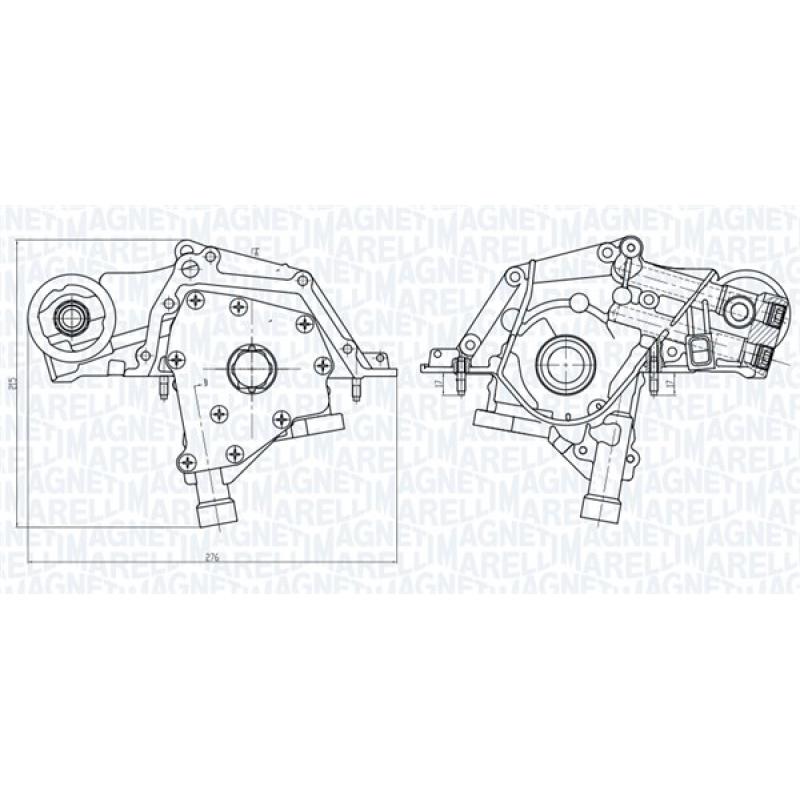 Pompe à huile MAGNETI MARELLI 351516000083 - Visuel 1