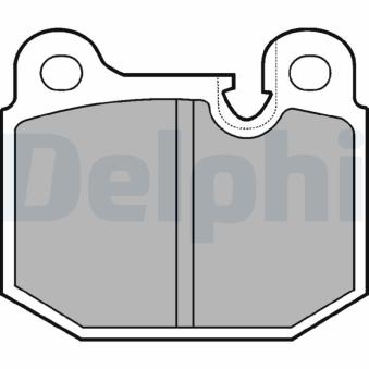 Jeu de 4 plaquettes de frein avant DELPHI OEM 1605714