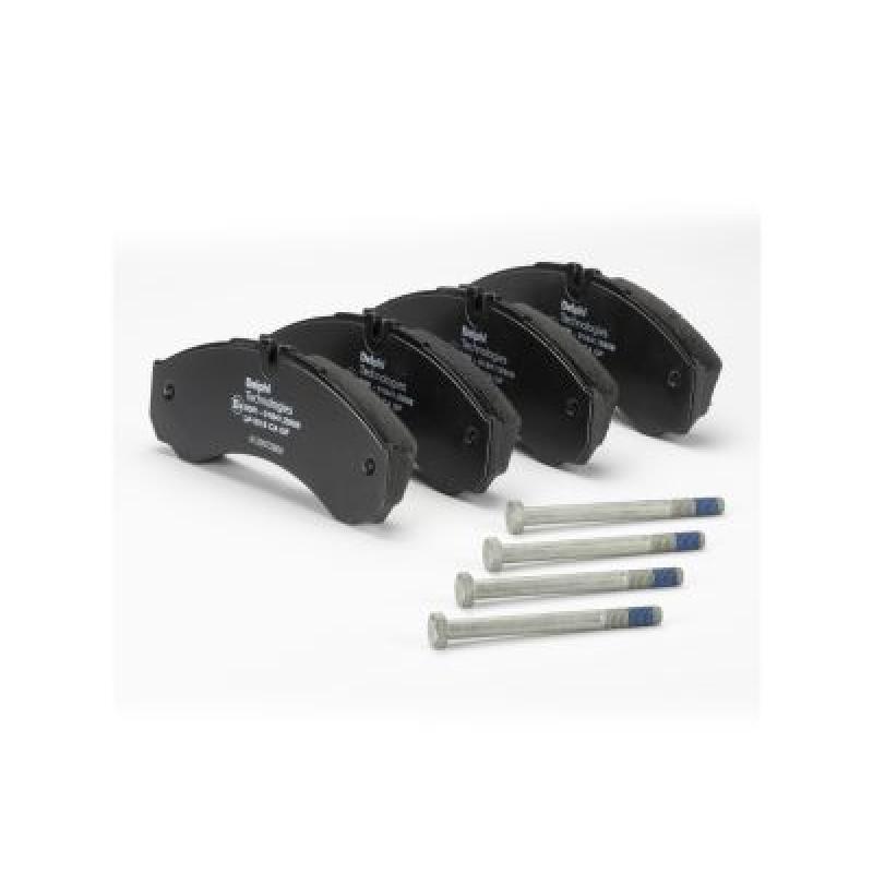 Jeu de 4 plaquettes de frein arrière DELPHI LP1616 - Visuel 2